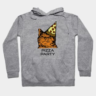 Pizza Party Cat, Party Animal Hoodie